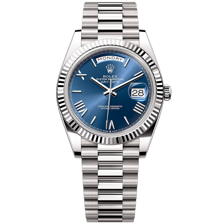 Rolex Day-Date Blue White Gold 40mm - Image 1