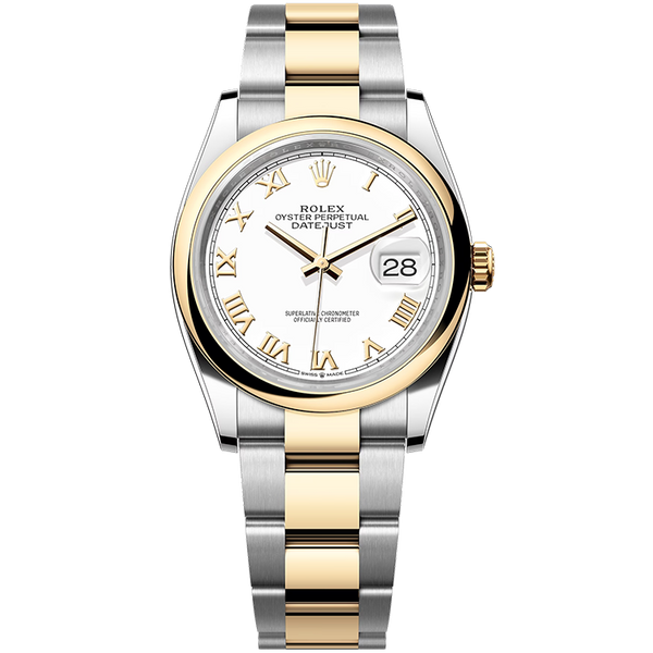 Rolex Datejust White Two-Tone 36mm