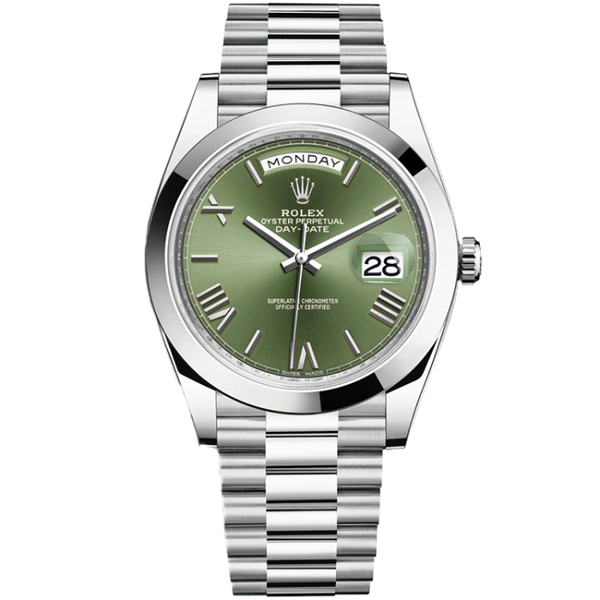 Rolex Day-Date Green Platinum 40mm