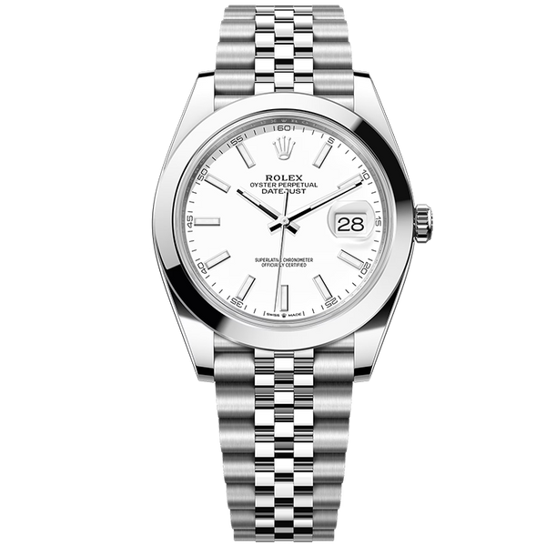 Rolex Datejust White Steel 41mm