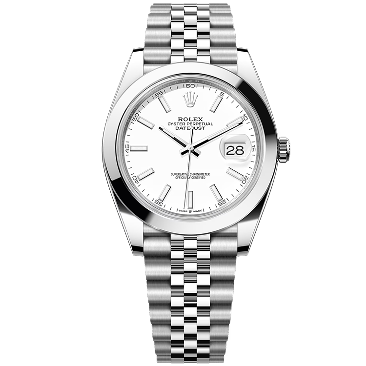 Rolex Datejust White Steel 41mm - Image 1