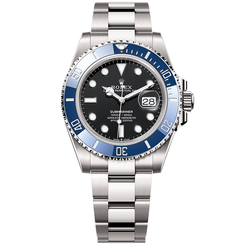 "Cookie Monster" Rolex Submariner Black White Gold 41mm