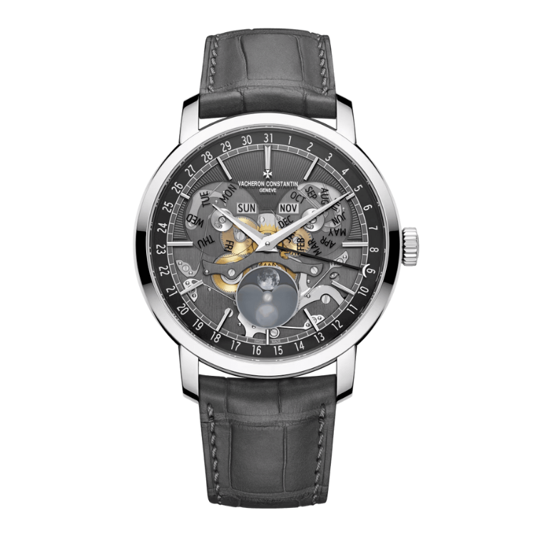 Vacheron Constantin Traditionnelle Complete Calendar Skeleton Alligator Leather 41mm - Image 1