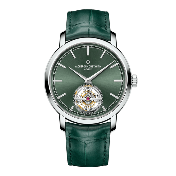 Vacheron Constantin Traditionnelle Tourbillon Green Alligator Leather 41mm