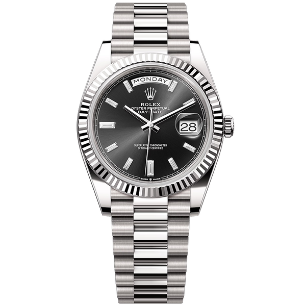 Rolex Day-Date Black White Gold 40mm