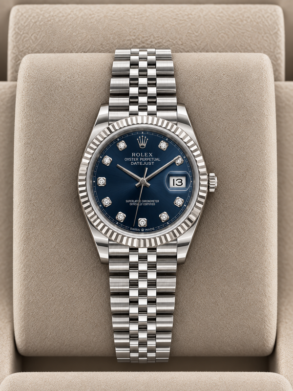 2020 Rolex Datejust Blue Diamond Dial 126334