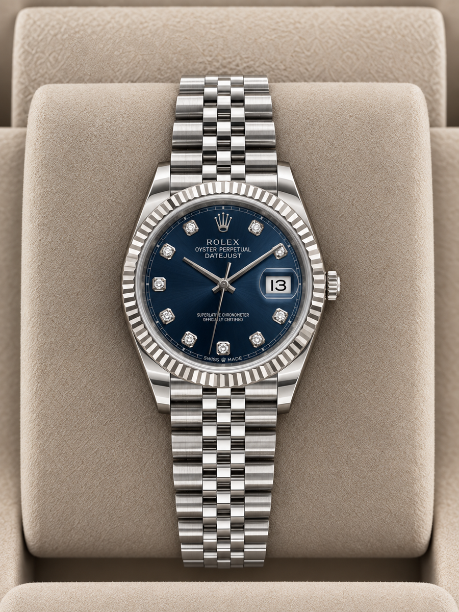 2020 Rolex Datejust Blue Diamond Dial 126334 - Image 1