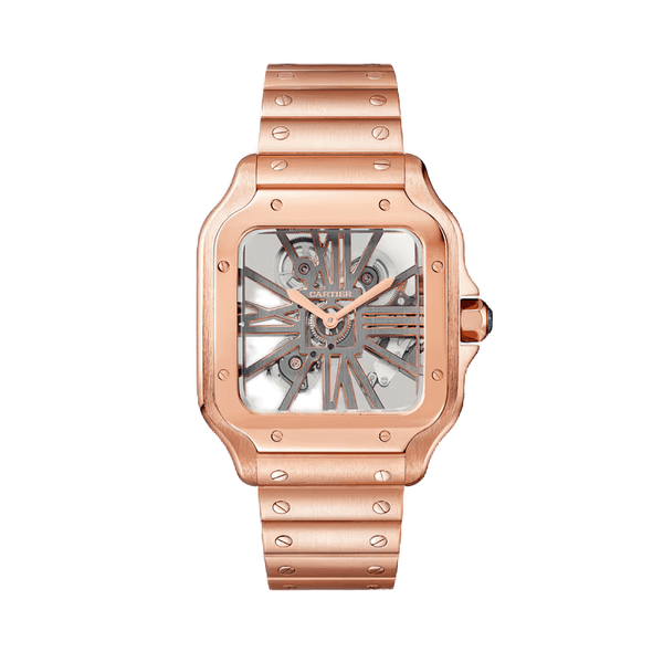 Cartier Santos Skeleton Skeleton Rose Gold 39.7mm
