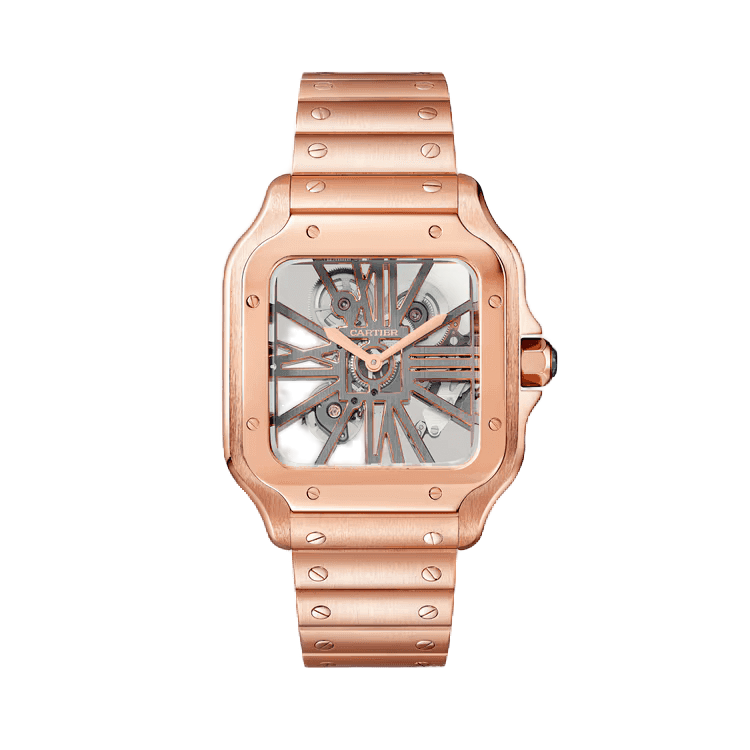 Cartier Santos Skeleton Skeleton Rose Gold 39.7mm - Image 1