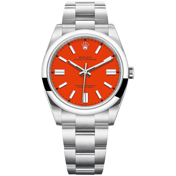 Rolex Oyster Perpetual Red Steel 41mm