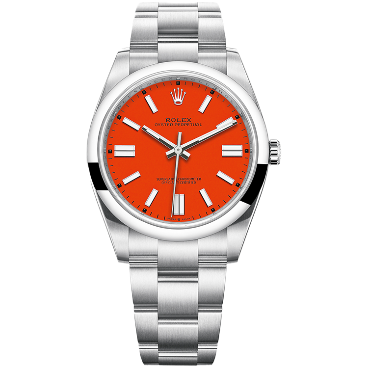 Rolex Oyster Perpetual Red Steel 41mm - Image 1