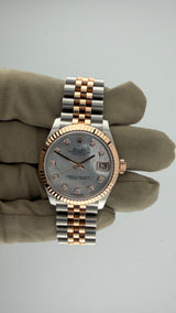 2023 Rolex Date-Just 26 Mother Of Pearl Diamond Dial 278271 (Watch,Box,Card & Booklets) - Thumb 2