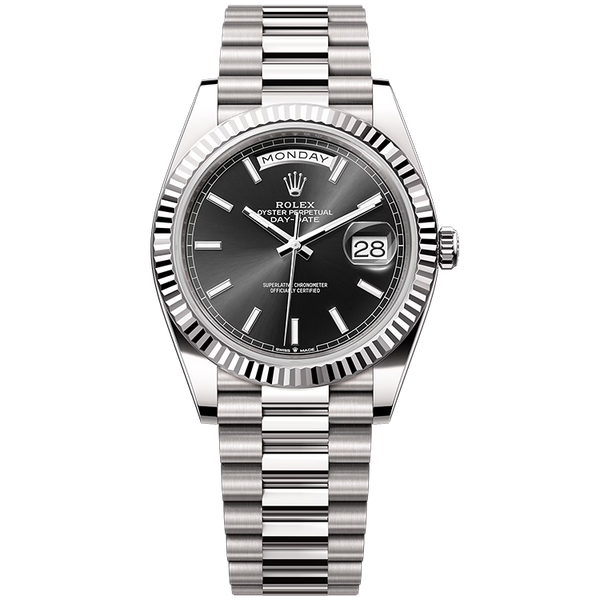 Rolex Day-Date Black White Gold 40mm