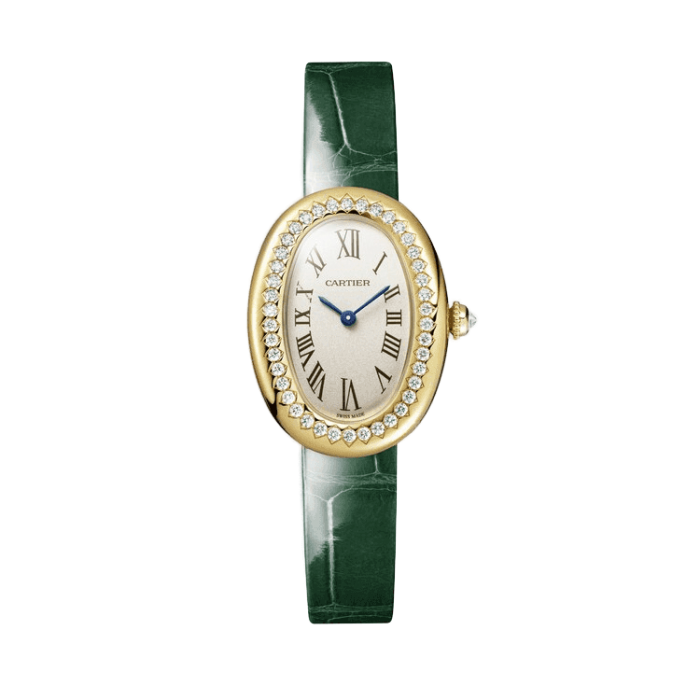 Cartier Baignoire Silver Leather 23.09mm - Image 1