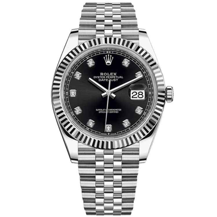 Rolex Datejust Black Steel 41mm - Image 1