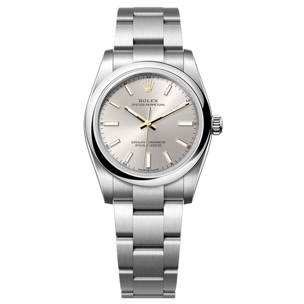 Rolex Oyster Perpetual Silver Steel 34mm