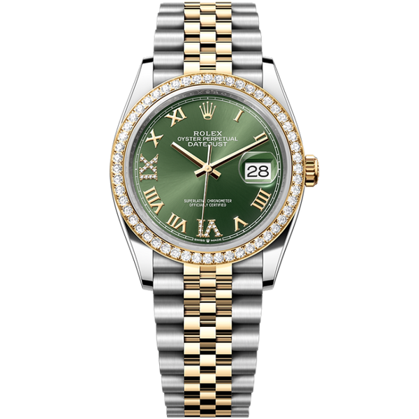 Rolex Datejust Green Two-Tone 36mm