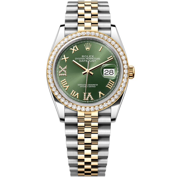 Rolex Datejust Green Two-Tone 36mm - Image 1