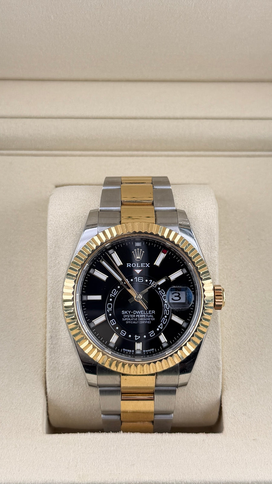2025 Rolex Sky-Dweller Black Dial 336933 (Watch, Card & Box) - Image 1