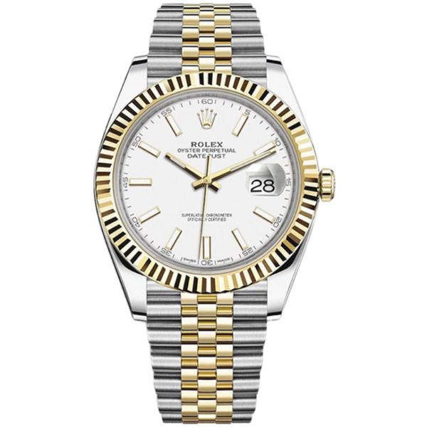 Rolex Datejust White Two-Tone 41mm
