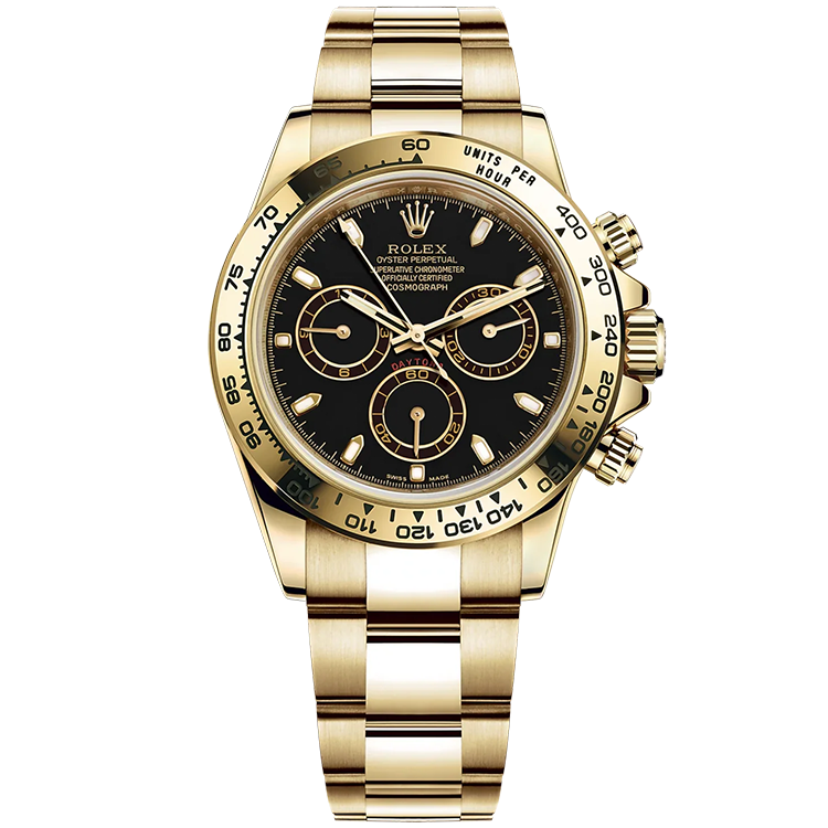 Rolex Daytona Black Yellow Gold 40mm - Image 1