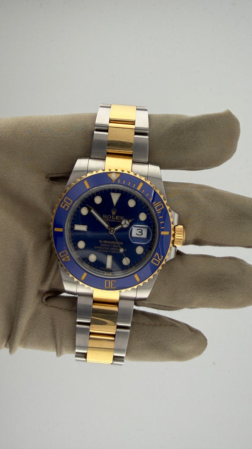 2017 Rolex Submariner “BLUESY” 116613LB (Watch,Card,Wt,Box & Booklets)