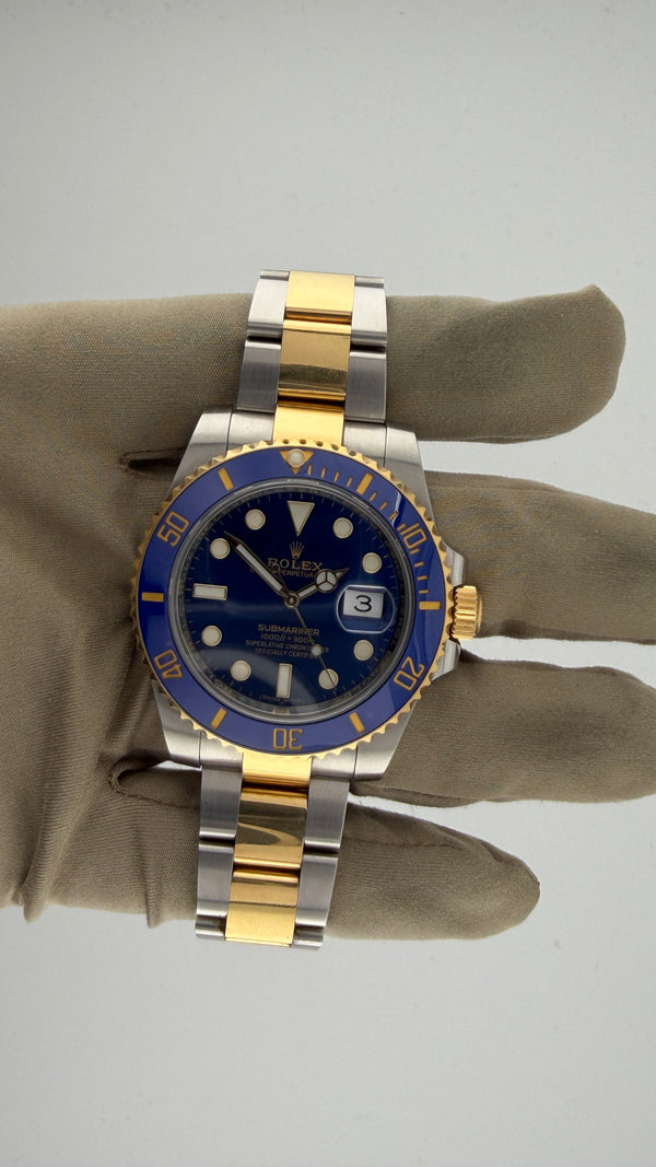 2017 Rolex Submariner “BLUESY” 116613LB (Watch,Card,Wt,Box & Booklets)