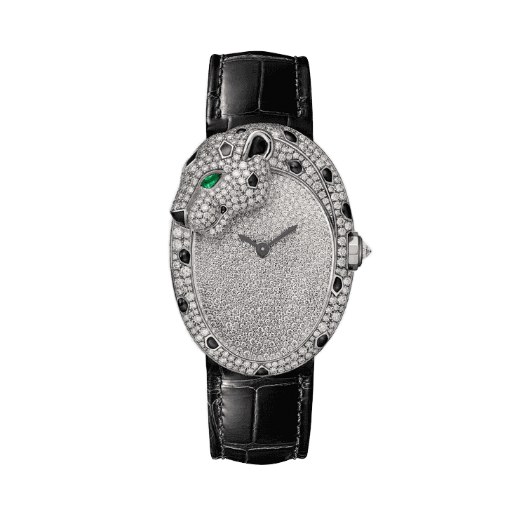 Cartier Panthère Jewelry Diamond Pave Leather 28.6mm - Image 1