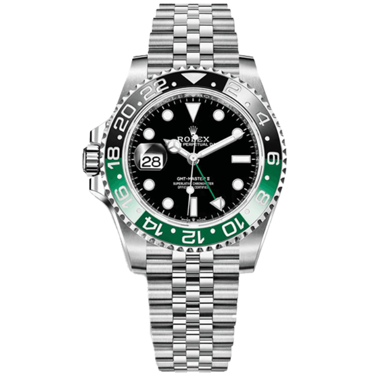 "Sprite" Rolex GMT-Master II Black Steel 40mm - Image 1