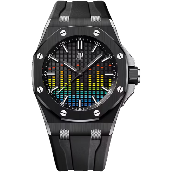 Audemars Piguet Royal Oak Offshore Black Dial Music Edition Ceramic Rubber Strap 43mm - Limited 200