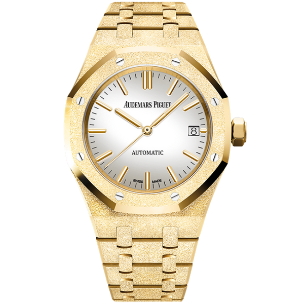 Audemars Piguet Royal Oak Frosted Silver Yellow Gold 37mm