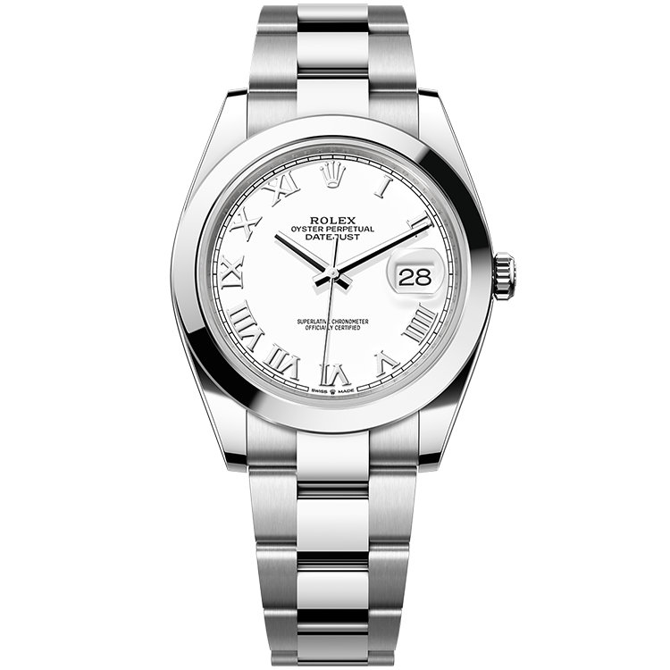 Rolex Datejust White Steel 41mm - Image 1