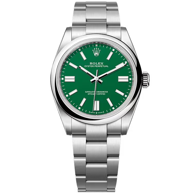 Rolex Oyster Perpetual 41 Green Dial Stainless Steel Oyster Bracelet 41mm - Image 1