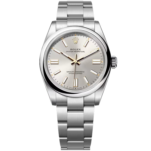 Rolex Oyster Perpetual 41 Silver Dial Stainless Steel Oyster Bracelet 41mm
