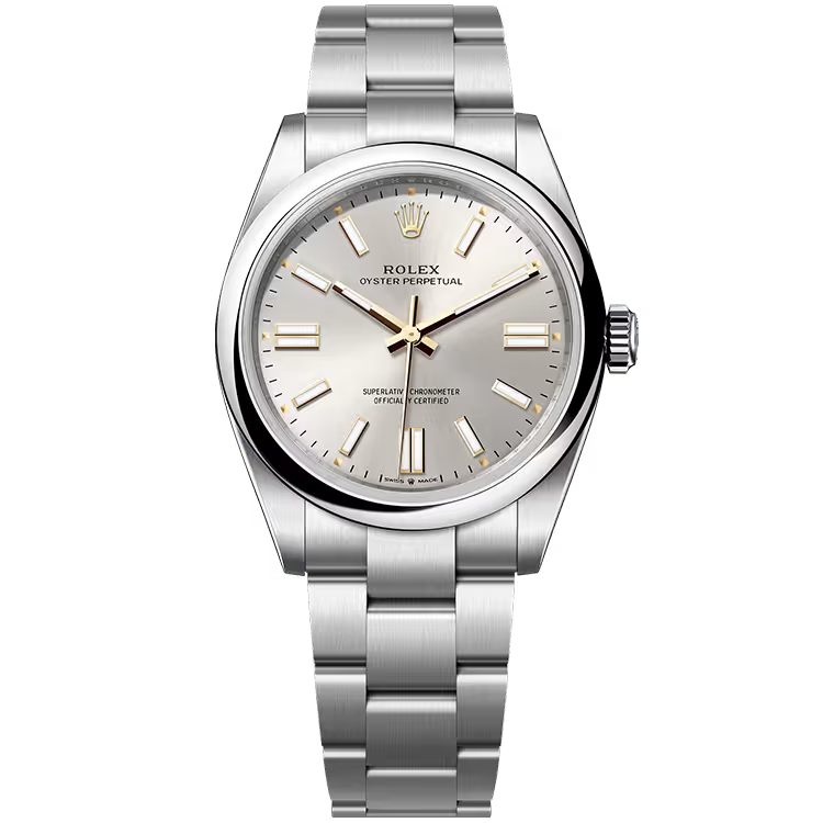 Rolex Oyster Perpetual 41 Silver Dial Stainless Steel Oyster Bracelet 41mm - Image 1
