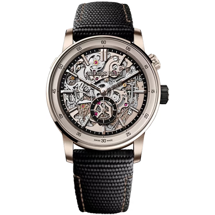 Audemars Piguet 11.59 Skeleton Dial 150th Anniversary Minute Repeater Supersonnerie Black Ceramic Rubber Strap 41mm - Image 1