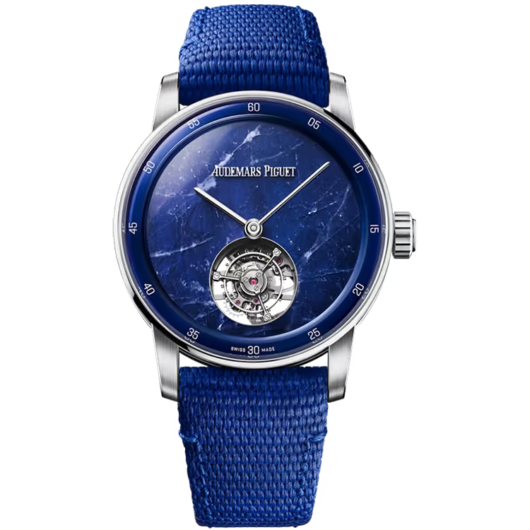 Audemars Piguet 11.59 Blue Dial Flying Tourbillon White Gold Rubber Strap 41mm - Image 1