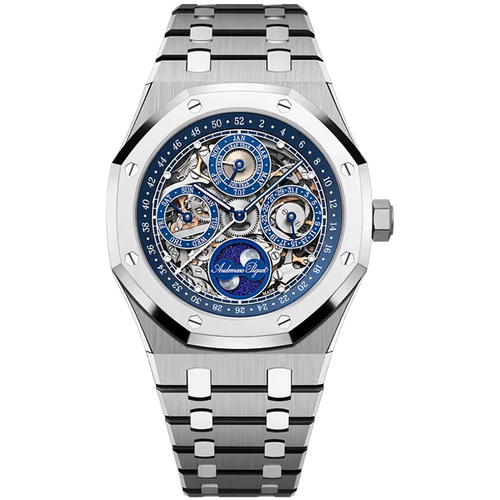 Audemars Piguet Royal Oak Blue Skeleton Dial 150th Anniversary Perpetual Calendar Titanium 41mm - Limited 150