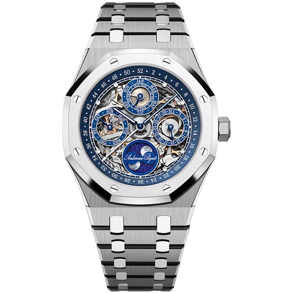Audemars Piguet Royal Oak Blue Skeleton Dial 150th Anniversary Perpetual Calendar Titanium 41mm - Limited 150