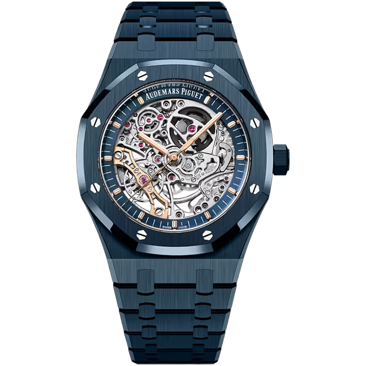 Audemars Piguet Royal Oak Skeleton Dial Double Balance Wheel Bleu Nuit Ceramic 41mm - Image 1