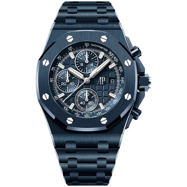 Audemars Piguet Royal Oak Offshore Blue Dial Flying Chronograph Bleu Nuit Ceramic 42mm - Image 1