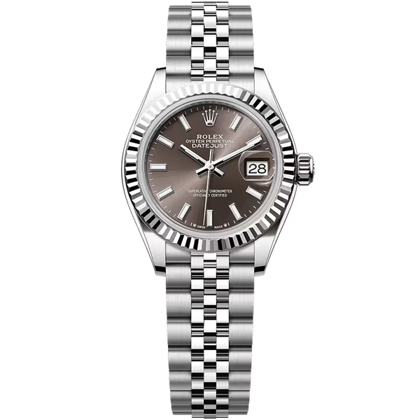 Rolex Datejust 28 Rhodium Dial Stainless Steel Fluted Bezel Jubilee Bracelet 28mm