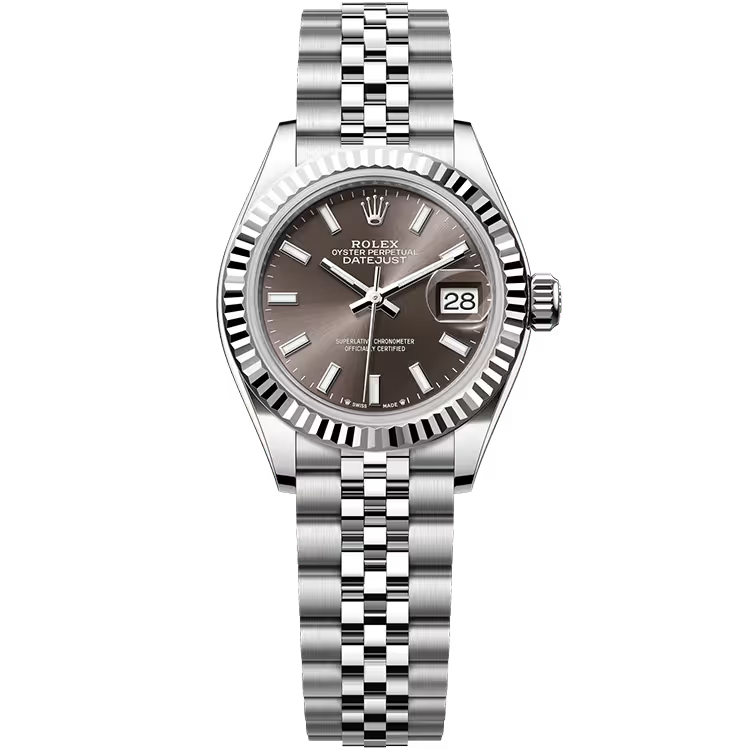 Rolex Datejust 28 Rhodium Dial Stainless Steel Fluted Bezel Jubilee Bracelet 28mm - Image 1