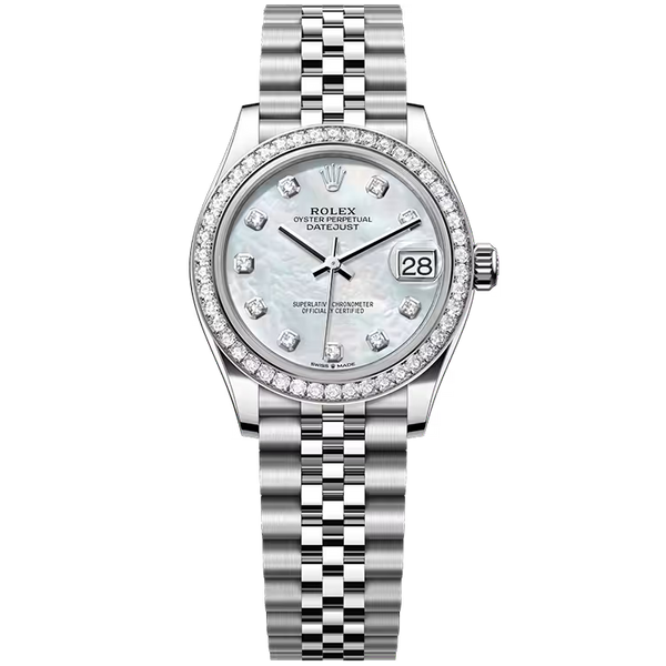 Rolex Datejust 31 Mother of Pearl Diamond Dial Stainless Steel Diamond Bezel Jubilee Bracelet 31mm