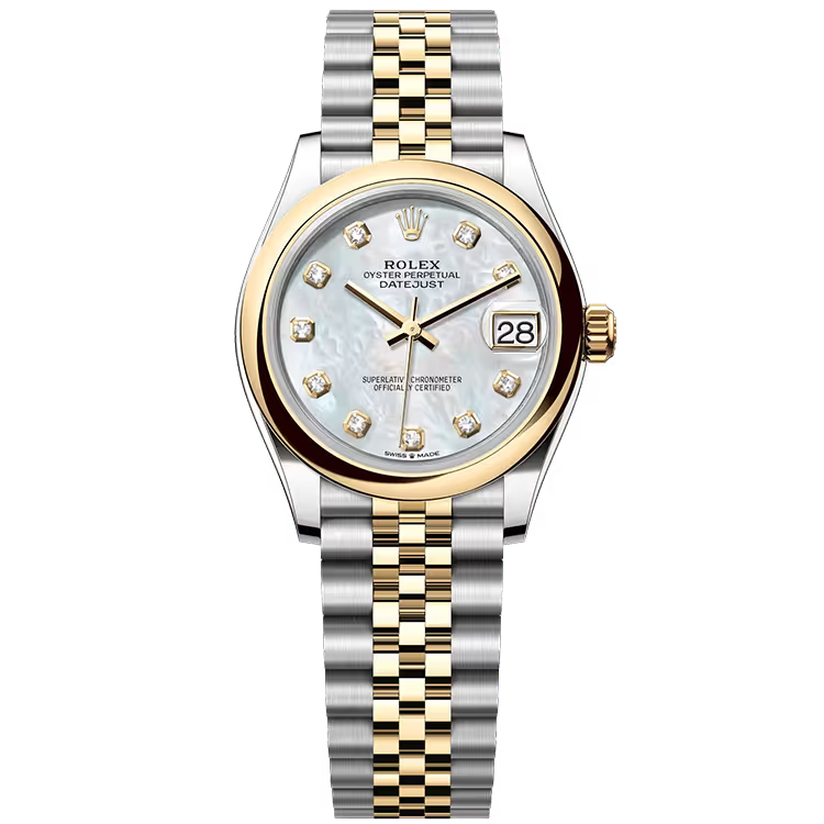 Rolex Datejust 31 Mother of Pearl Steel & Yellow Gold Smooth Bezel Jubilee Bracelet 31mm - Image 1