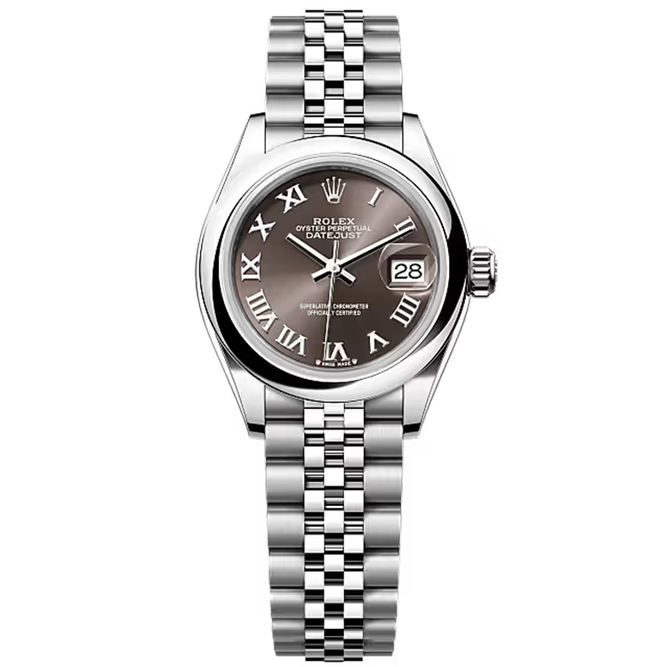 Rolex Datejust 28 Rhodium Roman Dial Stainless Steel Smooth Bezel Jubilee Bracelet 28mm - Image 1