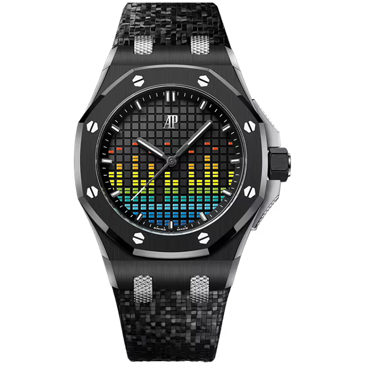 Audemars Piguet Royal Oak Offshore Black Dial Music Edition Black Ceramic Mosaic Rubber Strap 37mm - Limited 250 - Image 1