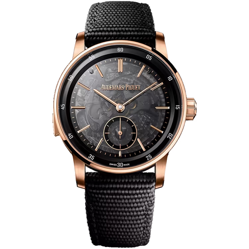 Audemars Piguet Code 11.59 Skeleton Dial Minute Repeater Black Ceramic Rubber Strap 41mm