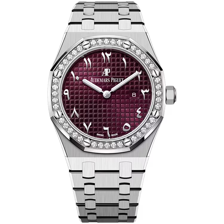 Audemars Piguet Royal Oak Red Arabic Dial Quartz White Gold 33mm - Image 1