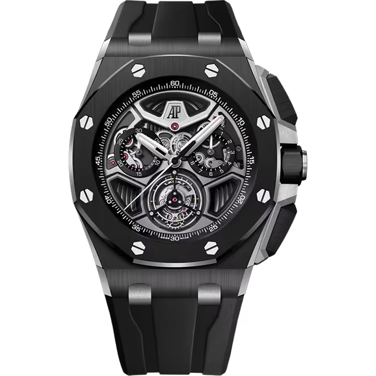 Audemars Piguet Royal Oak Offshore Skeleton Dial Flying Tourbillon Chronograph Black Ceramic 43mm - Image 1